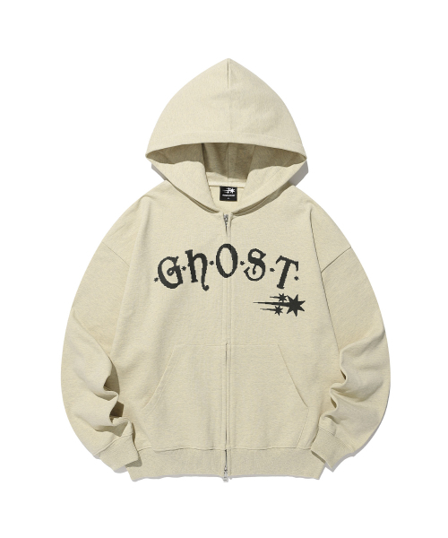 GHOST BITMAP HOODIE ZIP UP_YELLOW(NG2GSUM482A)