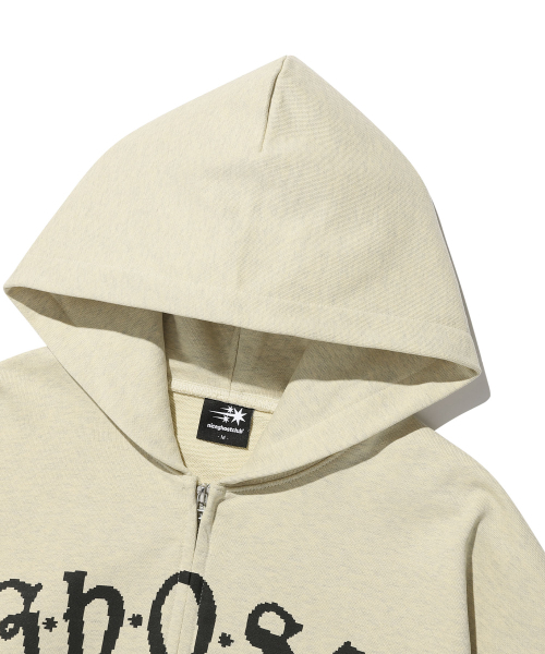 GHOST BITMAP HOODIE ZIP UP_YELLOW(NG2GSUM482A)
