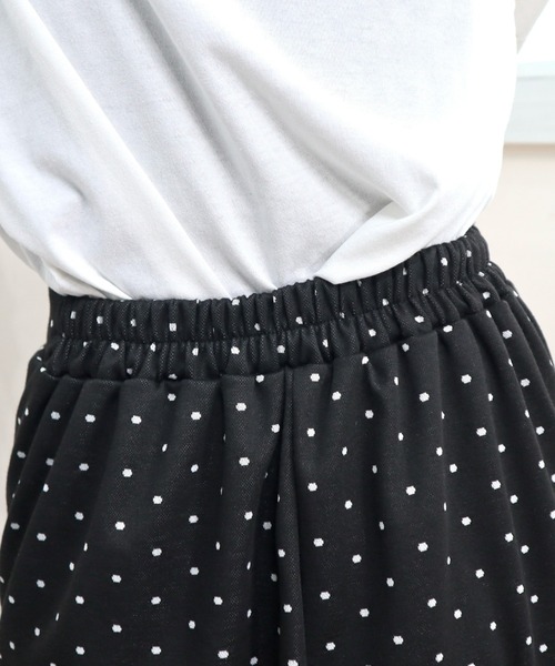 CECIL McBEE（セシルマクビー）の「ドット柄ジャガードナロースカート（スカート・レディース・ブラック/グレー・MEDIUM/LARGE）」の15枚目の写真