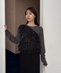 CAPRICIEUX LE'MAGE | 【kon企画】フリルドッキングロンT(Tシャツ/カットソー)