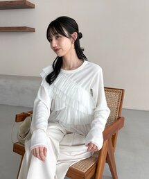 CAPRICIEUX LE'MAGE | 【kon企画】フリルドッキングロンT(Tシャツ/カットソー)