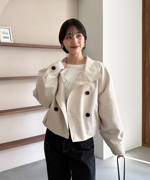 CAPRICIEUX LE'MAGE（カプリシューレマージュ）の「【kon企画】フリルドッキングロンT（Tシャツ/カットソー・レディース・グレー/ホワイト・FREE）」の17枚目の写真