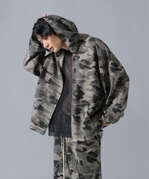 DANKE SCHON | DankeSchon/ダンケシェーン/CAMO LINESTONE ZIP HOODIE(パーカー)