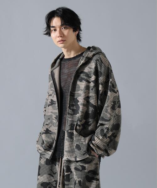DANKE SCHON(ダンケシェーン)の「DankeSchon/ダンケシェーン/CAMO LINESTONE ZIP HOODIE(パーカー・メンズ・その他2・M/L)」の3枚目の写真