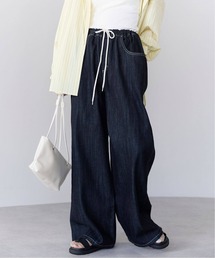 pocket（ポケット）の「【2サイズ展開】デニムイージーワイドパンツ（デニムパンツ）」