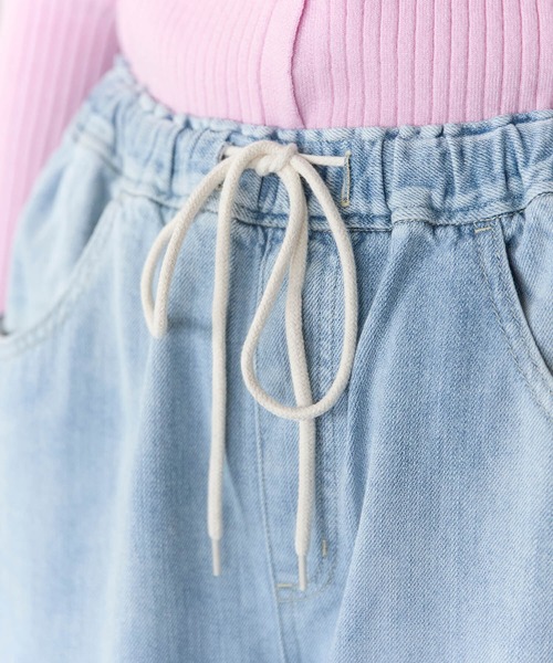 pocket（ポケット）の「【2サイズ展開】デニムイージーワイドパンツ（デニムパンツ・レディース・ブルー/ライトブルー/インディゴブルー/ホワイト・M/L）」の22枚目の写真
