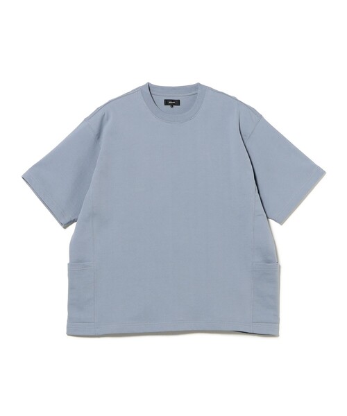 BEAMS(ビームス)の「サイドポケット Tシャツ【ワイドフィット】(Tシャツ/カットソー・メンズ・ホワイト/チャコールグレー/サックスブルー/ブラック・X-LARGE/LARGE/MEDIUM/SMALL)」の4枚目の写真