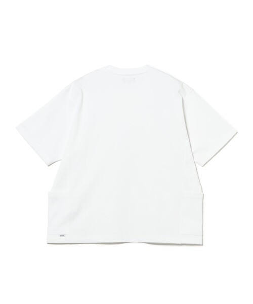 BEAMS(ビームス)の「サイドポケット Tシャツ【ワイドフィット】(Tシャツ/カットソー・メンズ・ホワイト/チャコールグレー/サックスブルー/ブラック・X-LARGE/LARGE/MEDIUM/SMALL)」の7枚目の写真