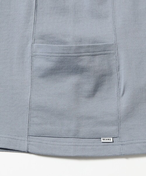 BEAMS(ビームス)の「サイドポケット Tシャツ【ワイドフィット】(Tシャツ/カットソー・メンズ・ホワイト/チャコールグレー/サックスブルー/ブラック・X-LARGE/LARGE/MEDIUM/SMALL)」の20枚目の写真