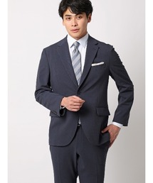 SUIT SQUARE（スーツスクエア）の「みんなのスーツ 2つボタン ハウンドトゥース PRESTIGE TECHNOLOGY 裾上げ済み（スーツセット）」