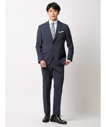 SUIT SQUARE（スーツスクエア）の「みんなのスーツ 2つボタン ハウンドトゥース PRESTIGE TECHNOLOGY 裾上げ済み（スーツセット）」