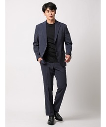 SUIT SQUARE（スーツスクエア）の「みんなのスーツ 2つボタン ハウンドトゥース PRESTIGE TECHNOLOGY 裾上げ済み（スーツセット）」