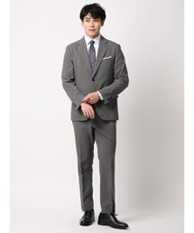 SUIT SQUARE（スーツスクエア）の「みんなのスーツ 2つボタン ハウンドトゥース PRESTIGE TECHNOLOGY 裾上げ済み（スーツセット）」