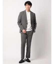 SUIT SQUARE（スーツスクエア）の「みんなのスーツ 2つボタン ハウンドトゥース PRESTIGE TECHNOLOGY 裾上げ済み（スーツセット）」