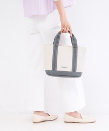 OPAQUE.CLIP | 2WAYバイカラー帆布ミドルトート(トートバッグ)