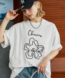 PUBLUX | PUBLUX/パブリュクス ＜機能性素材＞LOVE POP STUDIO　コード フラワー Tシャツ　限定展開(Tシャツ/カットソー)