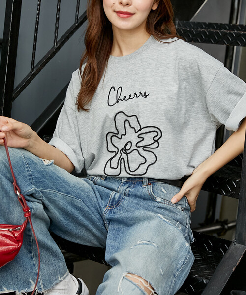 PUBLUX(パブリュクス)の「PUBLUX/パブリュクス <機能性素材>LOVE POP STUDIO コード フラワー Tシャツ 限定展開(Tシャツ/カットソー・メンズ・グレー/ホワイト/ネイビー・L/M/S)」の21枚目の写真