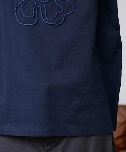 PUBLUX(パブリュクス)の「PUBLUX/パブリュクス <機能性素材>LOVE POP STUDIO コード フラワー Tシャツ 限定展開(Tシャツ/カットソー・メンズ・グレー/ホワイト/ネイビー・L/M/S)」の9枚目の写真