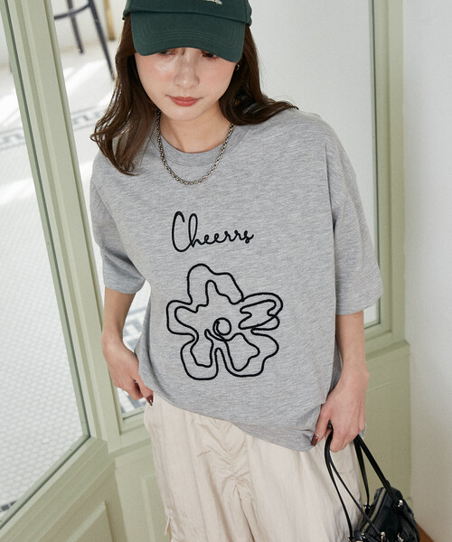 PUBLUX(パブリュクス)の「PUBLUX/パブリュクス <機能性素材>LOVE POP STUDIO コード フラワー Tシャツ 限定展開(Tシャツ/カットソー・メンズ・グレー/ホワイト/ネイビー・L/M/S)」の18枚目の写真