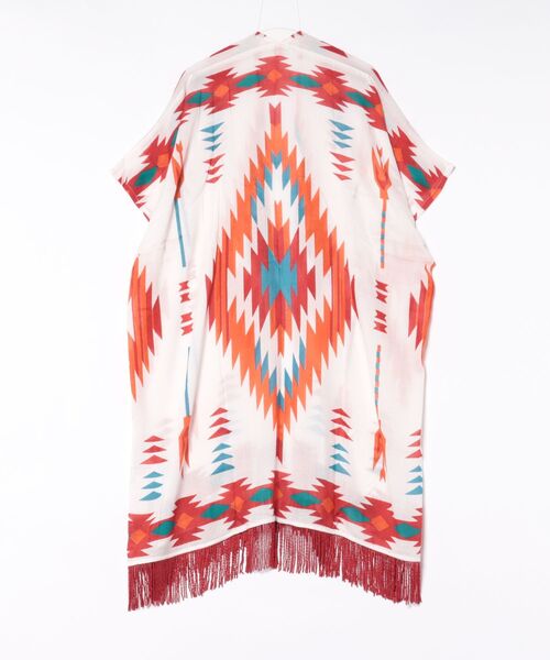 チャイハネ（チャイハネ）の「【チャイハネ】ララランUVロングカーディガン（カーディガン/ボレロ・レディース・ブラック/ホワイト/イエロー/オレンジ/ターコイズブルー・FREE）」の6枚目の写真