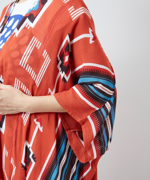 チャイハネ（チャイハネ）の「【チャイハネ】ララランUVロングカーディガン（カーディガン/ボレロ・レディース・ブラック/ホワイト/イエロー/オレンジ/ターコイズブルー・FREE）」の16枚目の写真