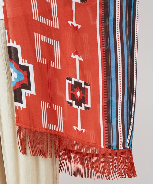 チャイハネ（チャイハネ）の「【チャイハネ】ララランUVロングカーディガン（カーディガン/ボレロ・レディース・ブラック/ホワイト/イエロー/オレンジ/ターコイズブルー・FREE）」の17枚目の写真