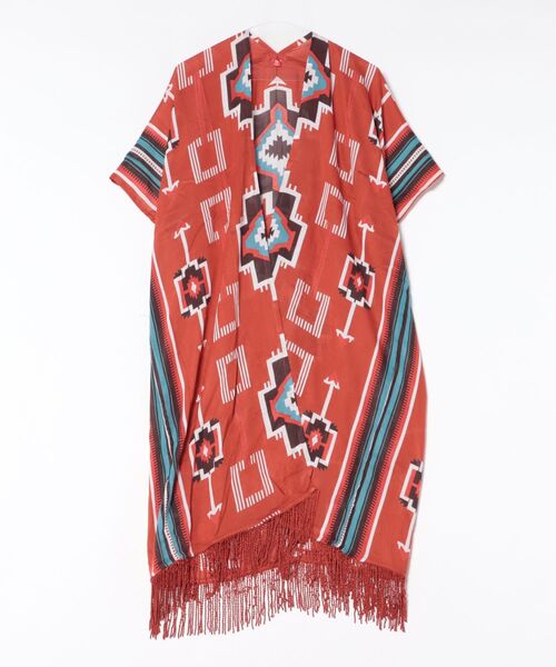 チャイハネ（チャイハネ）の「【チャイハネ】ララランUVロングカーディガン（カーディガン/ボレロ・レディース・ブラック/ホワイト/イエロー/オレンジ/ターコイズブルー・FREE）」の12枚目の写真