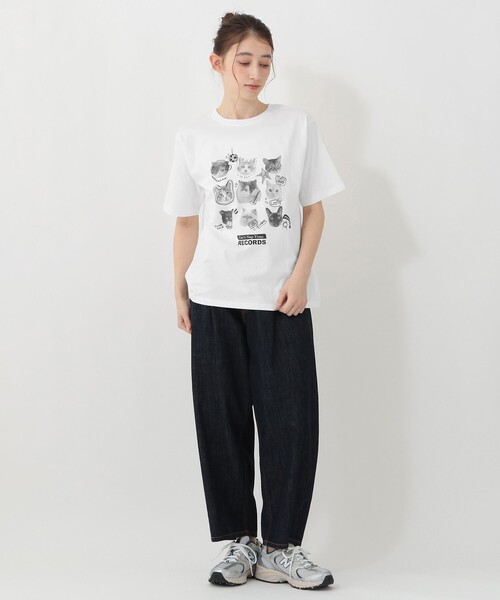 Afternoon Tea（アフタヌーンティー）の「【オンラインストア・一部店舗限定】プリントTシャツ/Cat's NapTime（Tシャツ/カットソー・レディース・ホワイト・MEDIUM）」の2枚目の写真
