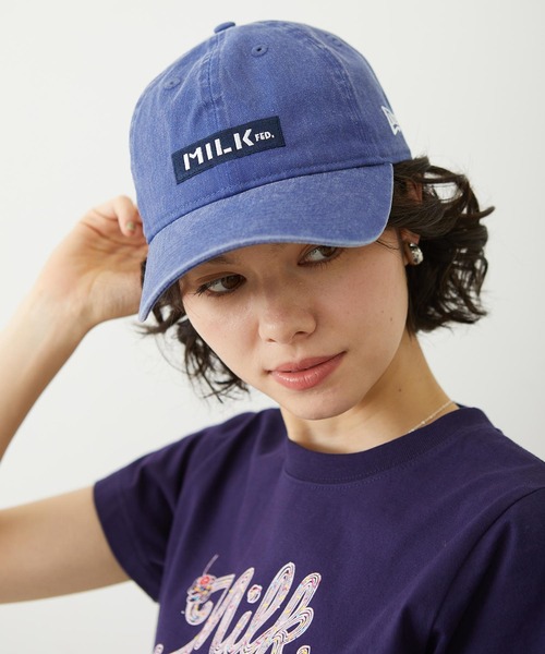 NEW ERA(ニューエラ)の「MILKFED. × NEW ERA BAR 9TWENTY(キャップ・レディース・ブルー/ブラック/ブラウン・ONE SIZE)」の3枚目の写真