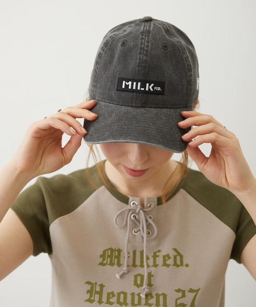 NEW ERA(ニューエラ)の「MILKFED. × NEW ERA BAR 9TWENTY(キャップ・レディース・ブルー/ブラック/ブラウン・ONE SIZE)」の2枚目の写真