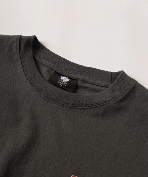 Tom＆Jerry（トムアンドジェリー）の「【71】【TOM＆JERRY/トムとジェリー】ユーズドライク クルーネックTシャツ/バックプリント/ユニセックス/レディース/メンズ（Tシャツ/カットソー・レディース・グレー系/アイボリー系2/アイボリー系1/グレー系1/グレー系2/ピンク/ブルーグレー/アイボリー系・M/XL/L）」の14枚目の写真