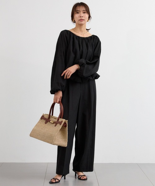 COTTO(コトゥー)の「BARNYARDSTORM / COTTO(コット) / ベルト付きカゴBAG【『ネルソンさん』ご紹介アイテム】(かごバッグ・レディース・ブラック/ナチュラル・FREE)」の12枚目の写真