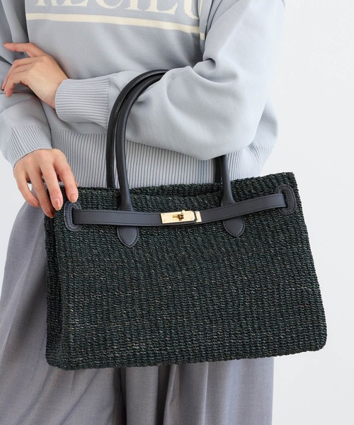 COTTO(コトゥー)の「BARNYARDSTORM / COTTO(コット) / ベルト付きカゴBAG【『ネルソンさん』ご紹介アイテム】(かごバッグ・レディース・ブラック/ナチュラル・FREE)」の15枚目の写真