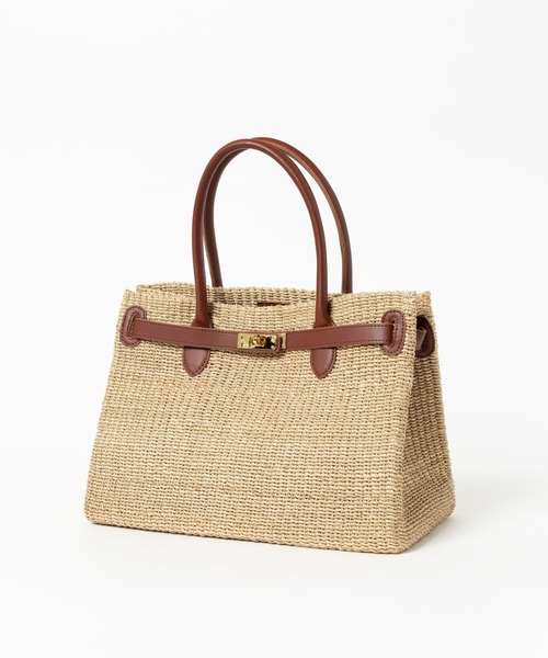 COTTO(コトゥー)の「BARNYARDSTORM / COTTO(コット) / ベルト付きカゴBAG【『ネルソンさん』ご紹介アイテム】(かごバッグ・レディース・ブラック/ナチュラル・FREE)」の21枚目の写真