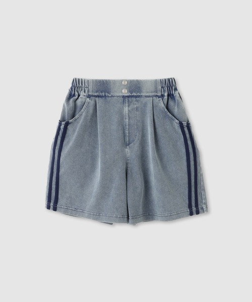 NAVY(ネイビー)の「【SARARI/サラリ】 ニットデニム サイドライン イージーキュロットパンツ(その他パンツ・キッズ・グレー/ブルー・130cm/140cm/150cm/160cm)」の2枚目の写真