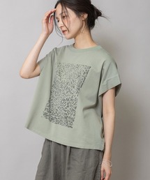 Munich（ミューニック）の「レオパード柄プリントタックスリーブTシャツ（Tシャツ/カットソー）」