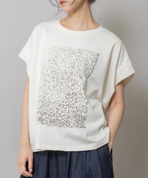 Munich（ミューニック）の「レオパード柄プリントタックスリーブTシャツ（Tシャツ/カットソー）」