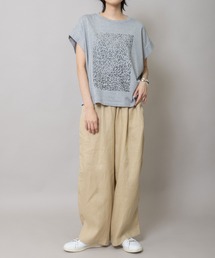 Munich（ミューニック）の「レオパード柄プリントタックスリーブTシャツ（Tシャツ/カットソー）」