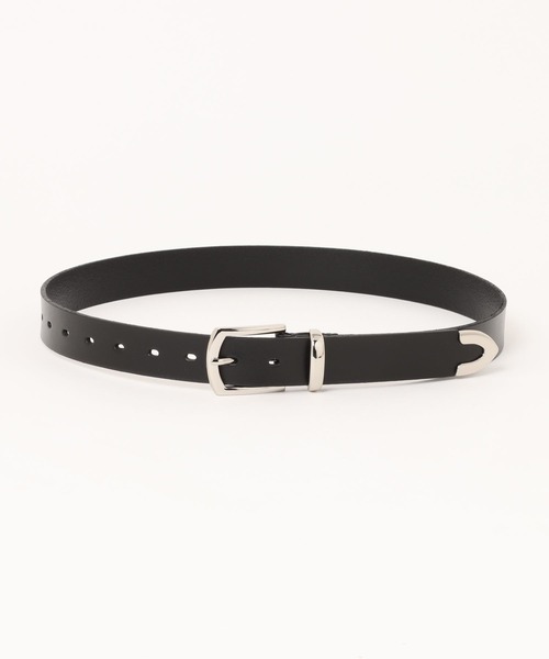 ABAHOUSE（アバハウス）の「Puntale Leather Plain Belt/ ウエスタンベルト/プンターレ レザープレーンベルト/ユニセックス（ベルト・メンズ・ダークブラウン/ブラック・フリー）」の3枚目の写真