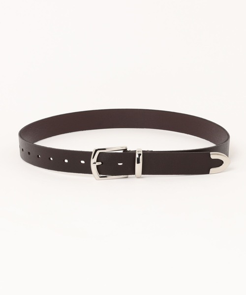 ABAHOUSE（アバハウス）の「Puntale Leather Plain Belt/ ウエスタンベルト/プンターレ レザープレーンベルト/ユニセックス（ベルト・メンズ・ダークブラウン/ブラック・フリー）」の11枚目の写真
