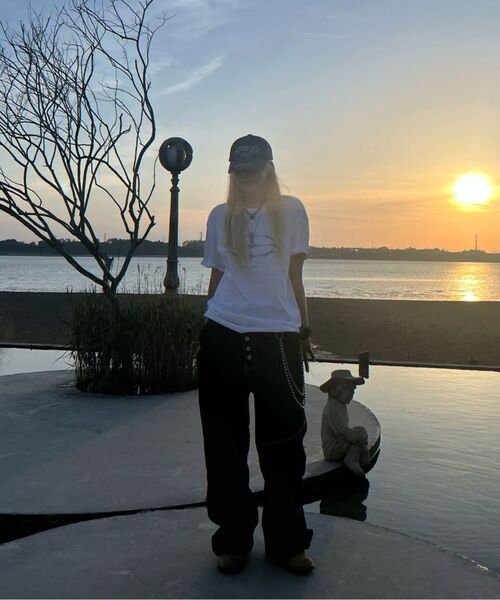 CRIGUN(クリガン)の「ORBITAL LOGO TEE (3color)(Tシャツ/カットソー・レディース・ホワイト/ブラック/ネイビー・MEDIUM/LARGE/X-LARGE)」の17枚目の写真