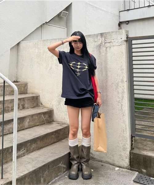 CRIGUN(クリガン)の「ORBITAL LOGO TEE (3color)(Tシャツ/カットソー・レディース・ホワイト/ブラック/ネイビー・MEDIUM/LARGE/X-LARGE)」の18枚目の写真