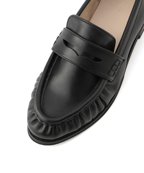 Juze（ジュゼ）の「ギャザーローファー（ローファー・レディース・ダークブラウン/ブラック・M/L）」の19枚目の写真