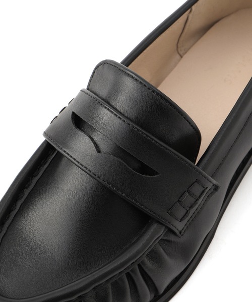 Juze（ジュゼ）の「ギャザーローファー（ローファー・レディース・ダークブラウン/ブラック・M/L）」の15枚目の写真