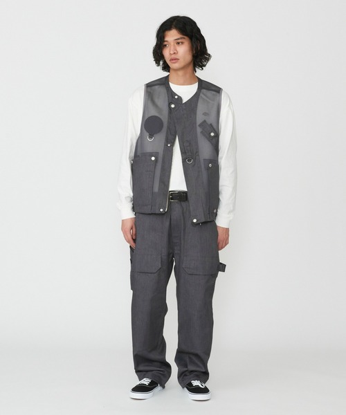 Dickies（ディッキーズ）の「Dickies/ディッキーズ G.W.C ベスト/メッシュワークベスト（ベスト・メンズ・ヘザーグレー/ブラック/ベージュ・LARGE/MEDIUM）」の8枚目の写真