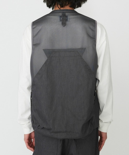 Dickies（ディッキーズ）の「Dickies/ディッキーズ G.W.C ベスト/メッシュワークベスト（ベスト・メンズ・ヘザーグレー/ブラック/ベージュ・LARGE/MEDIUM）」の12枚目の写真