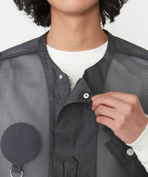 Dickies（ディッキーズ）の「Dickies/ディッキーズ G.W.C ベスト/メッシュワークベスト（ベスト・メンズ・ヘザーグレー/ブラック/ベージュ・LARGE/MEDIUM）」の14枚目の写真