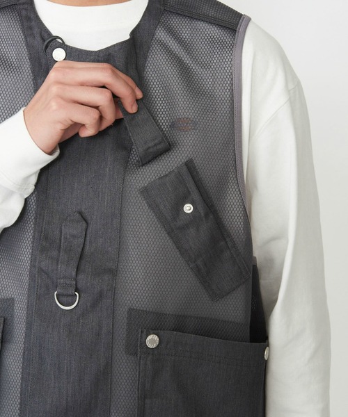 Dickies（ディッキーズ）の「Dickies/ディッキーズ G.W.C ベスト/メッシュワークベスト（ベスト・メンズ・ヘザーグレー/ブラック/ベージュ・LARGE/MEDIUM）」の15枚目の写真