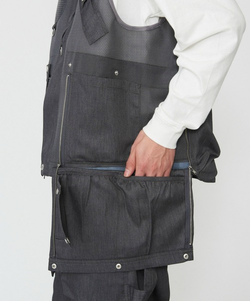 Dickies（ディッキーズ）の「Dickies/ディッキーズ G.W.C ベスト/メッシュワークベスト（ベスト・メンズ・ヘザーグレー/ブラック/ベージュ・LARGE/MEDIUM）」の19枚目の写真