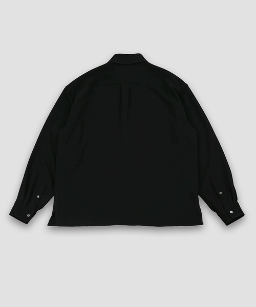 WISM(ウィズム)の「NAMELESSNESS / ネームレスネス triacetate Airy shirts(シャツ/ブラウス・メンズ・チャコールグレー/ブラック・3/2)」の20枚目の写真